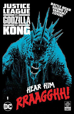 Justice League vs Godzilla vs Kong #1 (Of 7) Cover F Christian Duce Godzilla Roar Sound Fx Gatefold Variant Allocations May Occur