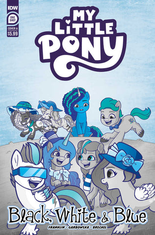 My Little Pony Black White & Blue #1 Cover A Garbowska