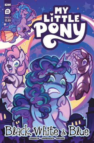 My Little Pony Black White & Blue #1 Cover B Hall