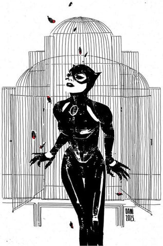 Catwoman #60 Cover E 1 in 25 Dani Black & White Card Stock Variant