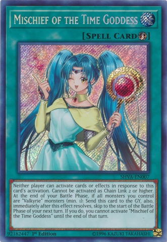 Mischief of the Time Goddess [SHVA-EN007] Secret Rare