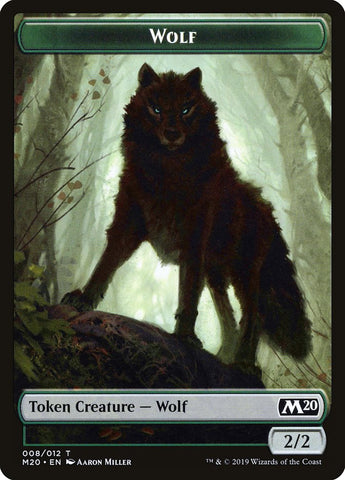 Zombie // Wolf Double-Sided Token [Game Night 2019 Tokens]