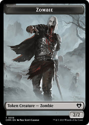 Zombie (0019) // Goblin Double-Sided Token [Commander Masters Tokens]