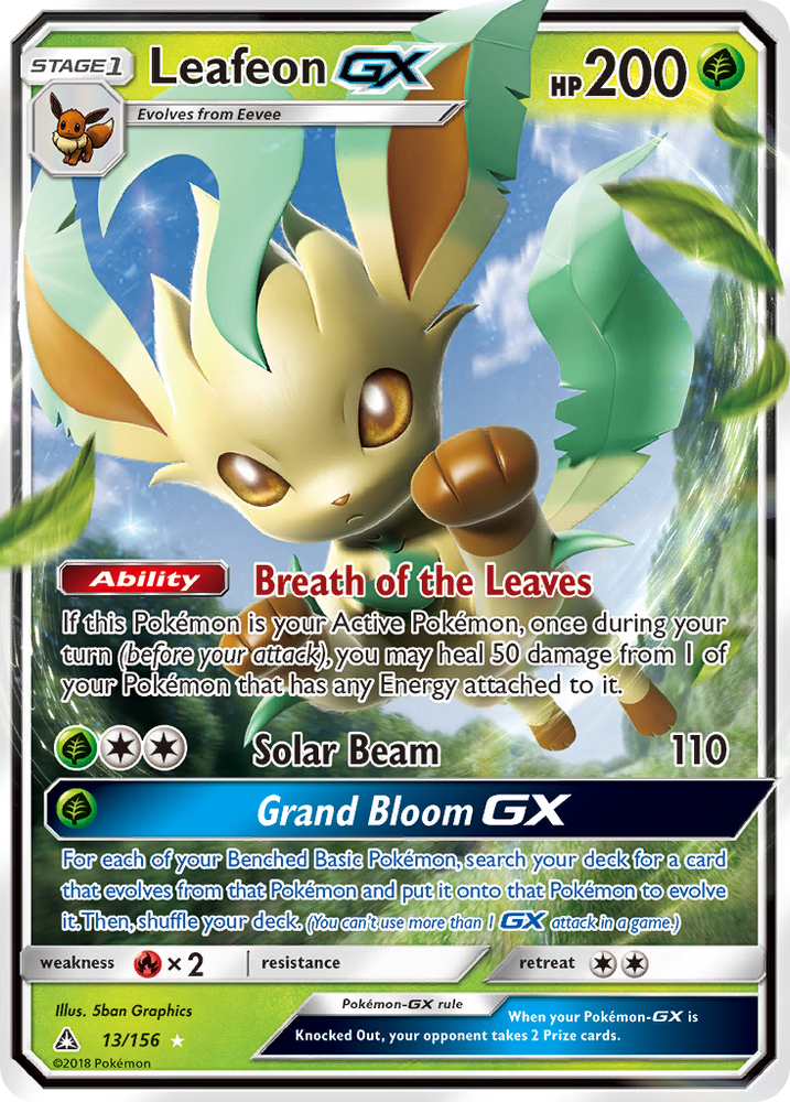 Leafeon GX (13/156) [Sun & Moon: Ultra Prism]