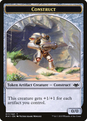 Zombie (007) // Construct (017) Double-Sided Token [Modern Horizons Tokens]