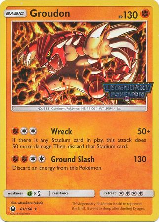 Groudon (81/168) (Cosmos Holo GameStop Promo) [Sun & Moon: Celestial Storm]