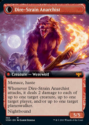 Volatile Arsonist // Dire-Strain Anarchist (Extended Art) [Innistrad: Crimson Vow]