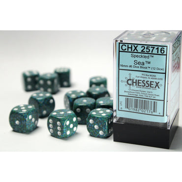 CHX 25716 (12 Sea 16mm d6 Dice Block)