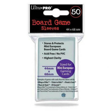 Mini European Board Game Sleeves