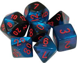 CHX 20658 (Gemini Black-Starlight/Red Mini-Polyhedral 7-Die Set)