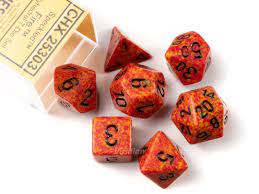 CHX 25303 (Fire polyhedral 7-dice set)