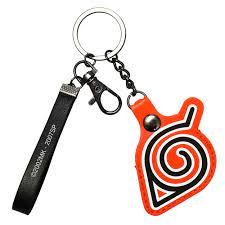 Naruto Hidden Leaf Keychain Airtag Holder