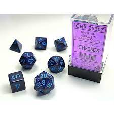 CHX 25307 (Cobalt polyhedral 7-dice set)