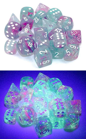 CHX 27945 (Wisteria/white) 12mm d6 Dice Block (36dice)