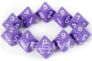 Chessex: Opaque Purple/White